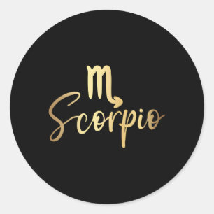 Zodiac Scorpio Classic Round Sticker
