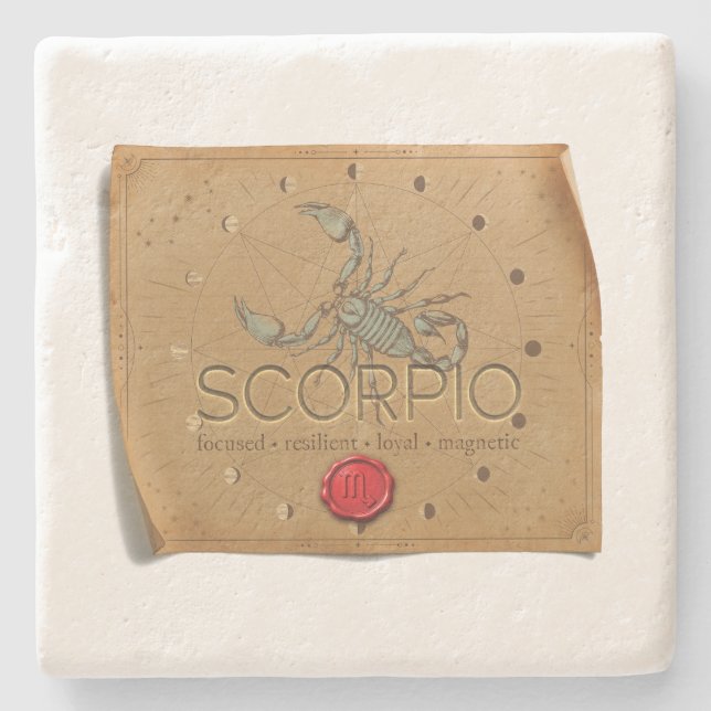 Zodiac - Scorpio - Coaster (Front)