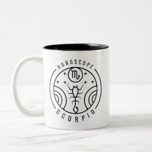 Zodiac SCORPIO Horoscope Design Two-Tone Coffee Mug