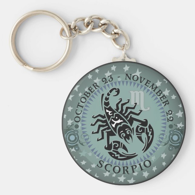Zodiac Scorpio Key Ring (Front)