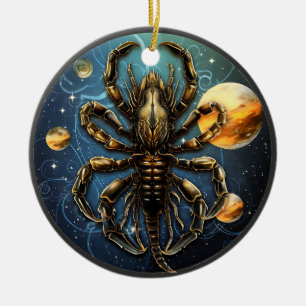 Zodiac Scorpio Personalised Astrology Ornament