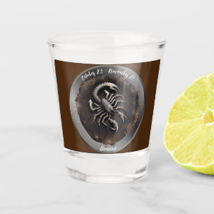 Zodiac Scorpius Scorpio Customise Personal  Shot Glass