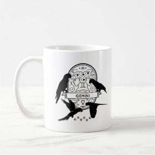 Zodiac Sign and Matching Pets. Gemini - Parrot.w Coffee Mug