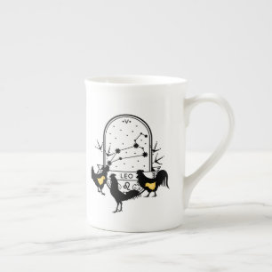 Zodiac Sign and Matching Pets. Leo - Chicken.w Bone China Mug