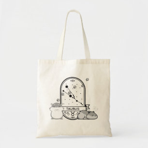 Zodiac Sign and Matching Pets. Taurus - Hamster.w Tote Bag