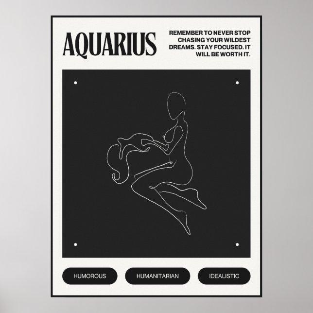 Zodiac Sign Aquarius  (Front)
