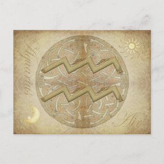 Zodiac Sign Aquarius Postcard