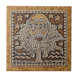 ZODIAC SIGN AQUARIUS TILE