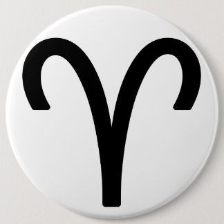 Zodiac sign Aries 6 Cm Round Badge