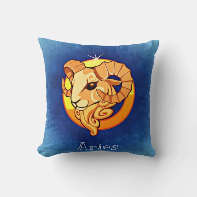 Zodiac sign Aries Cushion (Front)