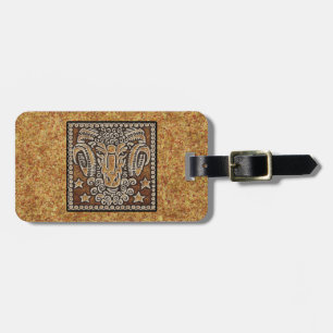 ZODIAC SIGN ARIES LUGGAGE TAG