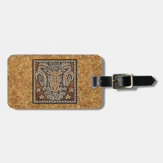 ZODIAC SIGN ARIES LUGGAGE TAG