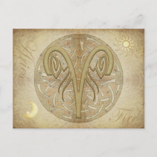 Zodiac Sign Aries Postcard