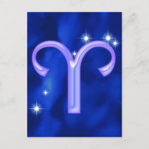 Zodiac sign Aries Postcard