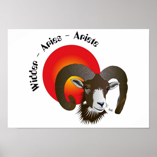 Zodiac Sign - Aries Poster (Front)