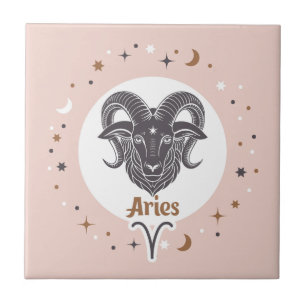 Zodiac Sign Aries Tile