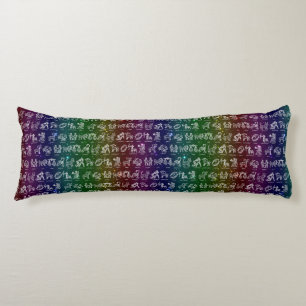 Zodiac Sign Body Pillow(Dark Rainbow) Cushion