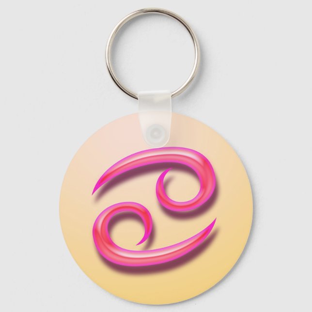 Zodiac sign Cancer Key Ring (Front)