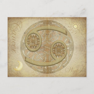 Zodiac Sign Cancer Postcard