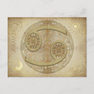Zodiac Sign Cancer Postcard