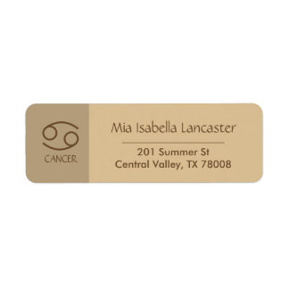 Zodiac - Sign Cancer Return Address Labels