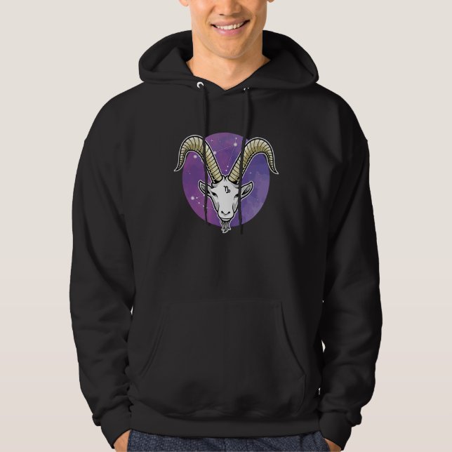 Zodiac Sign Capricorn Hoodie (Front)