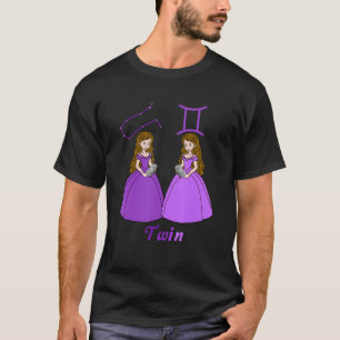 Zodiac sign Gemini, Constellation Gemini, Princess T-Shirt