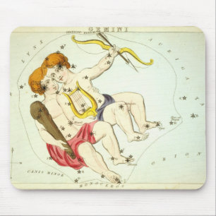 Zodiac Sign: Gemini Mouse Mat