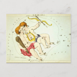 Zodiac Sign: Gemini Postcard