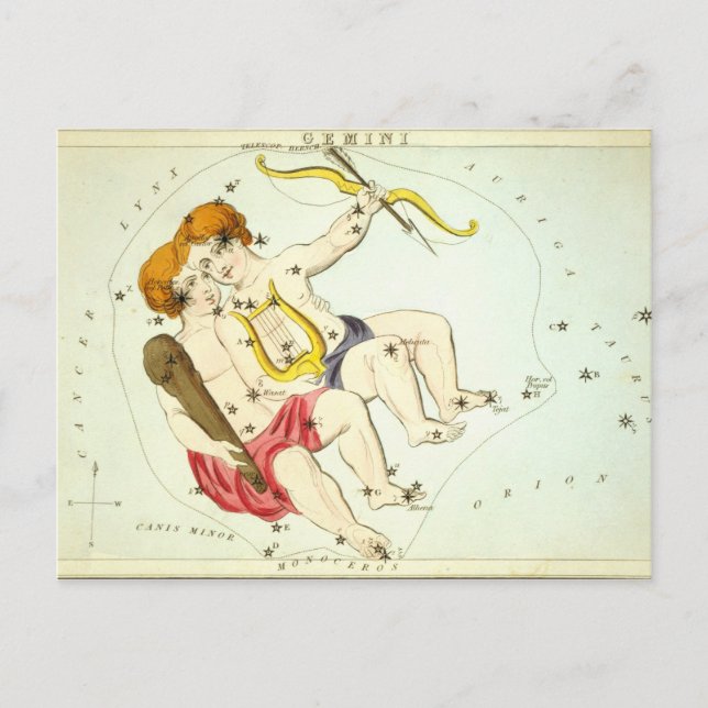 Zodiac Sign: Gemini Postcard (Front)