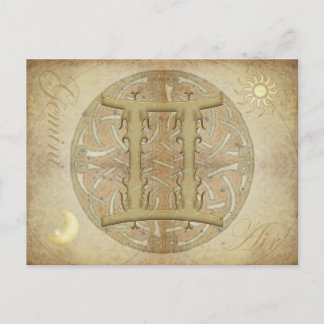 Zodiac Sign Gemini Postcard