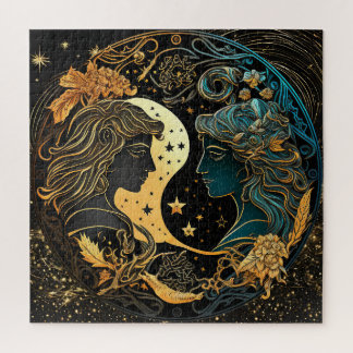 Zodiac Sign Gemini Puzzle, 20"x20" 676 pcs. Jigsaw Puzzle