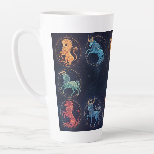 Zodiac Sign Latte Mug (Left)
