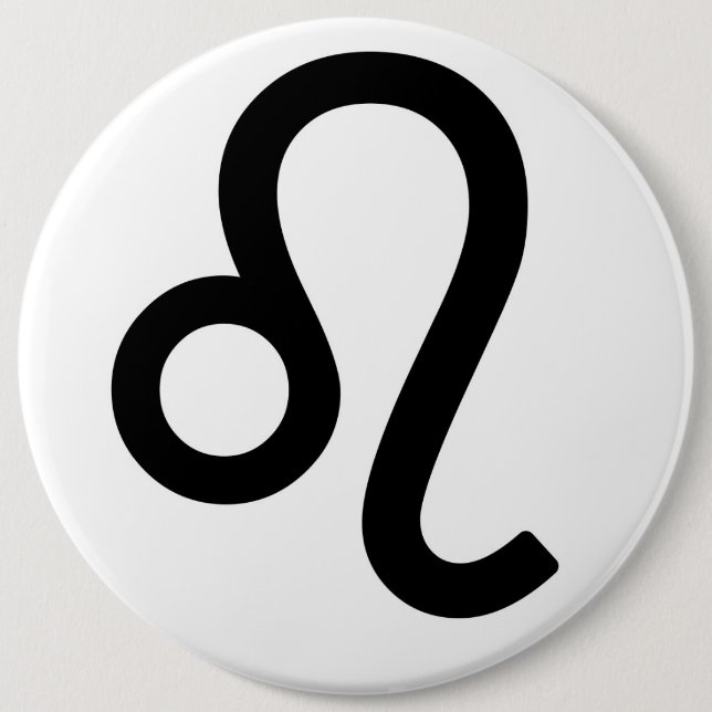 Zodiac sign Leo 6 Cm Round Badge (Front)