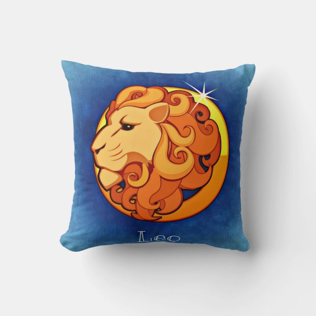 Zodiac sign Leo Cushion (Front)