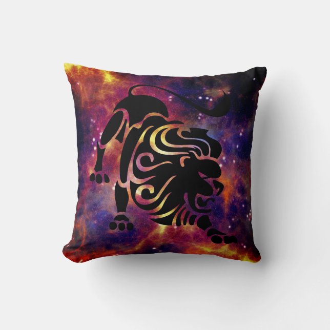 Zodiac Sign Leo Lion  Cushion (Front)
