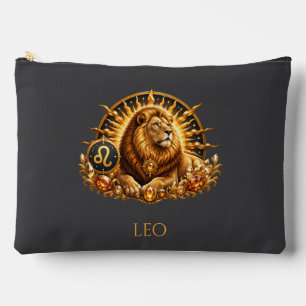 Zodiac Sign Leo Personalised Accessory Pouch