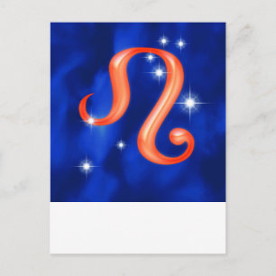 Zodiac sign Leo Postcard