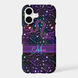 Zodiac Sign Leo Rainbow Glitter iPhone 7 Plus Case