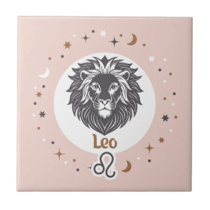 Zodiac Sign Leo Tile