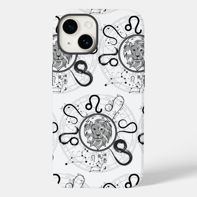 Zodiac Sign Leo.w  Case-Mate iPhone Case (Back)