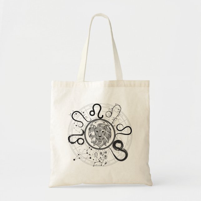 Zodiac Sign Leo.w Tote Bag (Front)