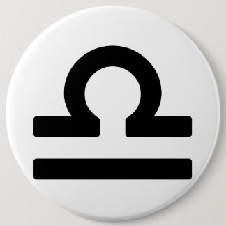 Zodiac sign Libra 6 Cm Round Badge