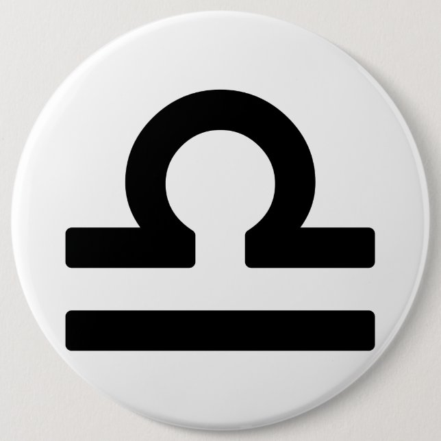 Zodiac sign Libra 6 Cm Round Badge (Front)