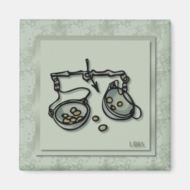 Zodiac Sign Libra Magnet (Front)