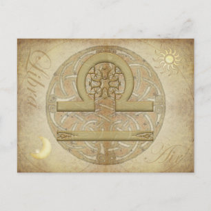 Zodiac Sign Libra Postcard