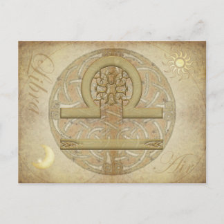 Zodiac Sign Libra Postcard