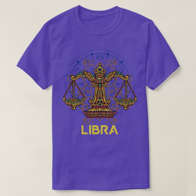 Zodiac Sign Libra T-Shirt (Design Front)
