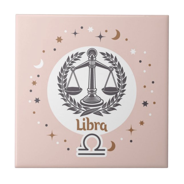 Zodiac Sign Libra Tile (Front)