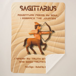 Zodiac Sign Modern 3D Astrology Design Sherpa Blanket